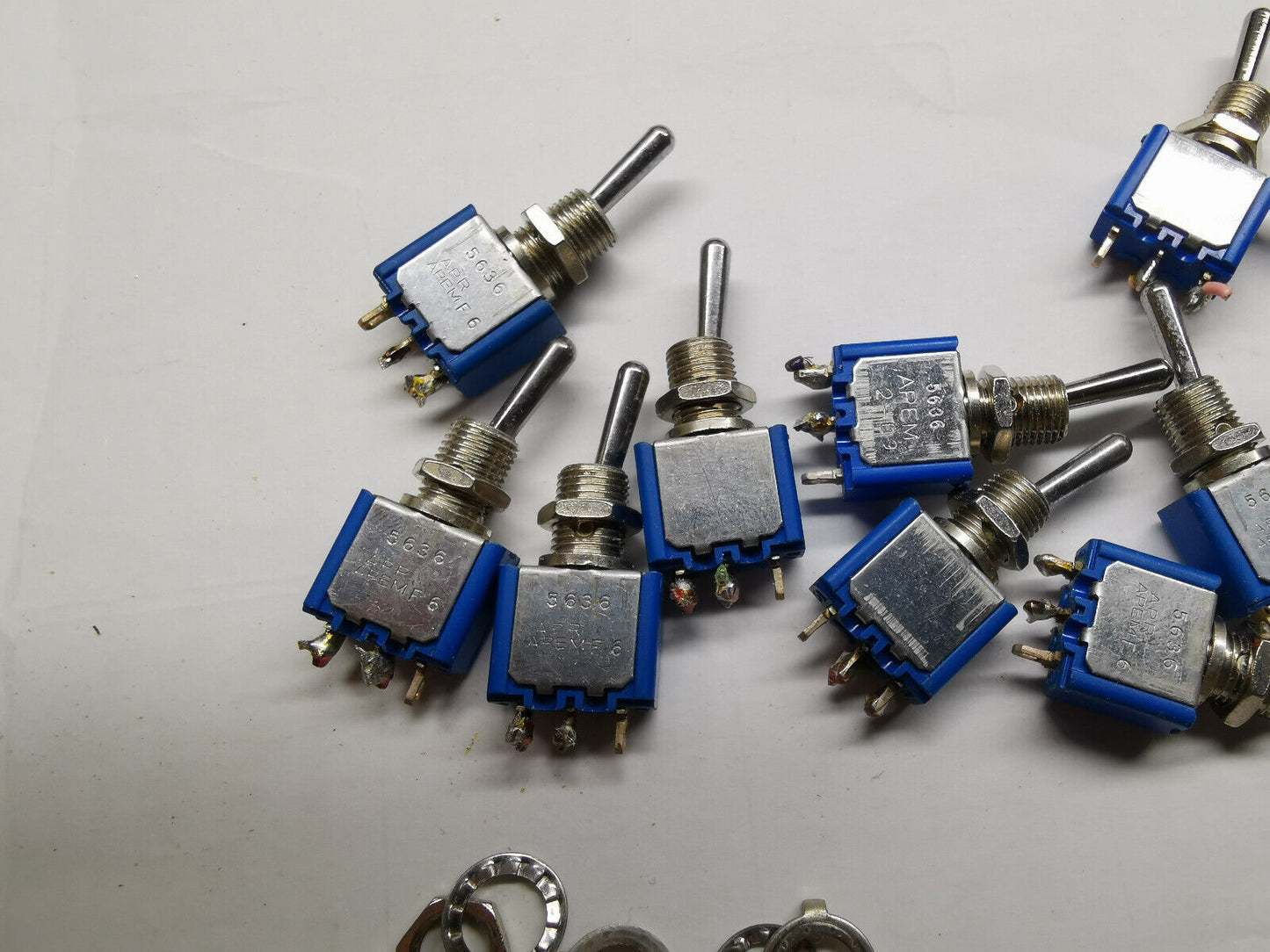 10pcs Genuine Apem 5636 Toggle Switch ON ON Type