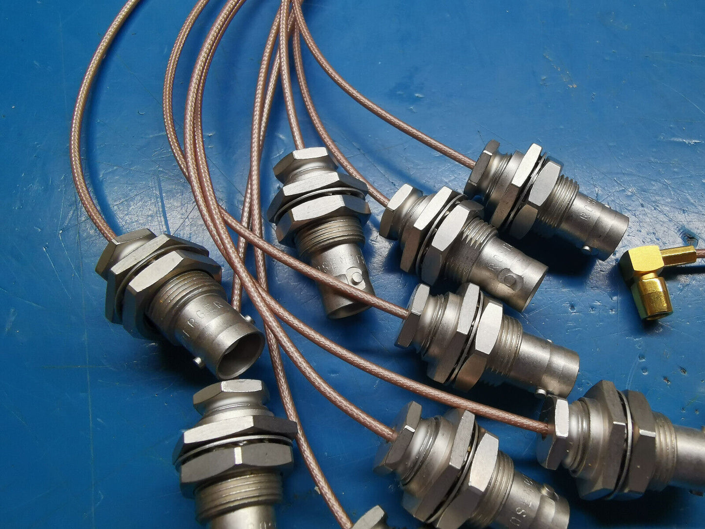 9pcs Female BNC To Female SMB Plug 41cm Rosenberger Panel Mount BNC