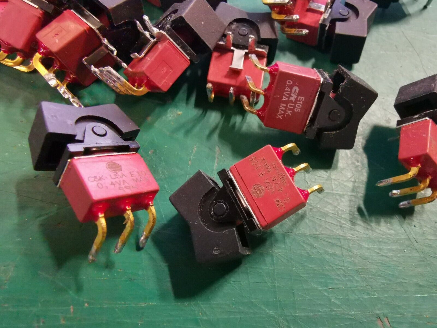 C&K Self Centre Toggle Switch E105 SP Mom Off Mom  0.4A