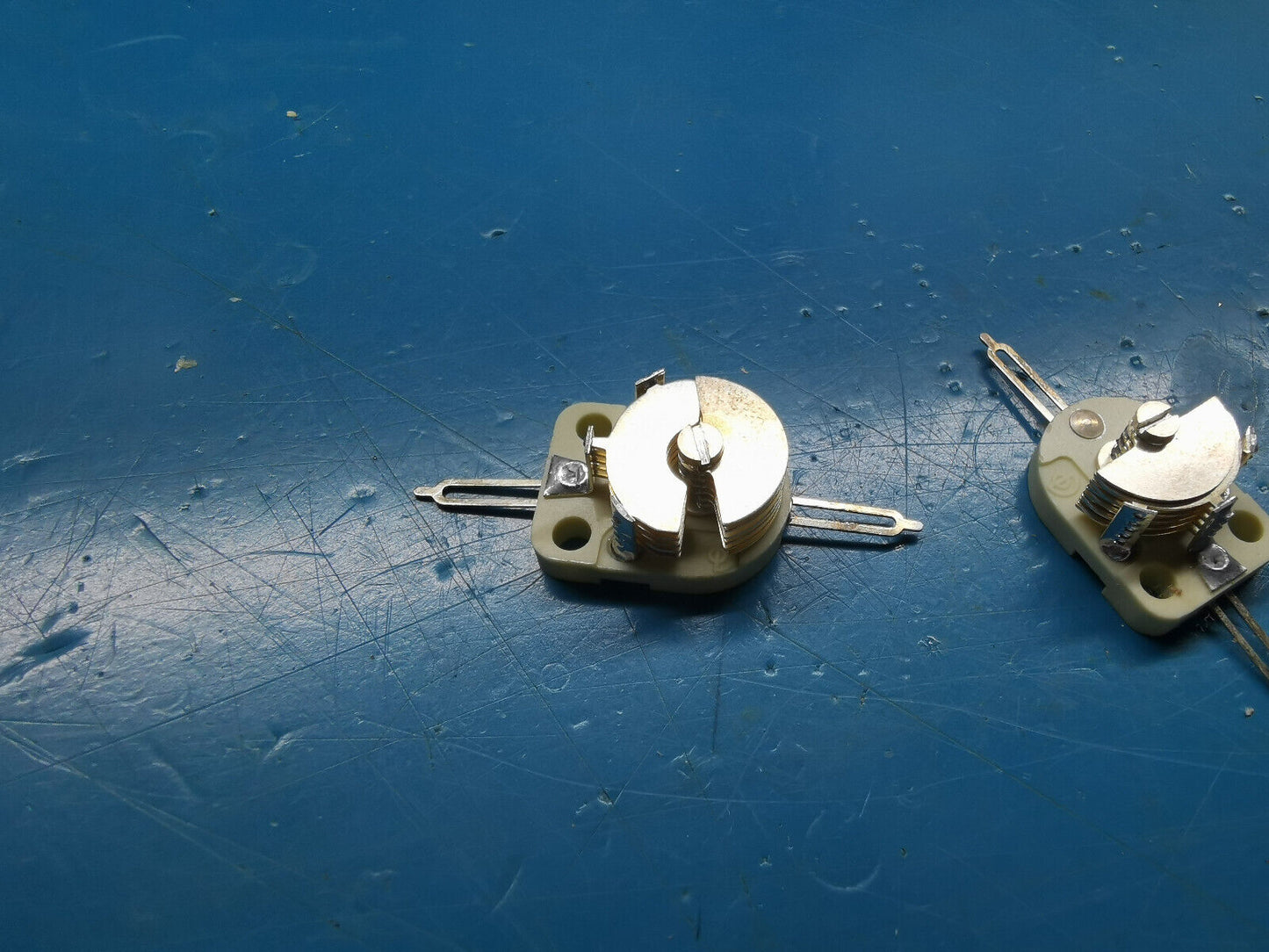 2pcs Marconi Variable Air Capacitor 3.5pF To 35pF