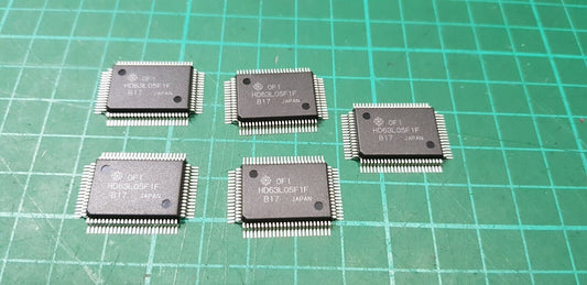 5 x Genuine Hitachi HD63L05F CMOS 8-BIT SINGLE-CHIP MICRO COMPUTER
