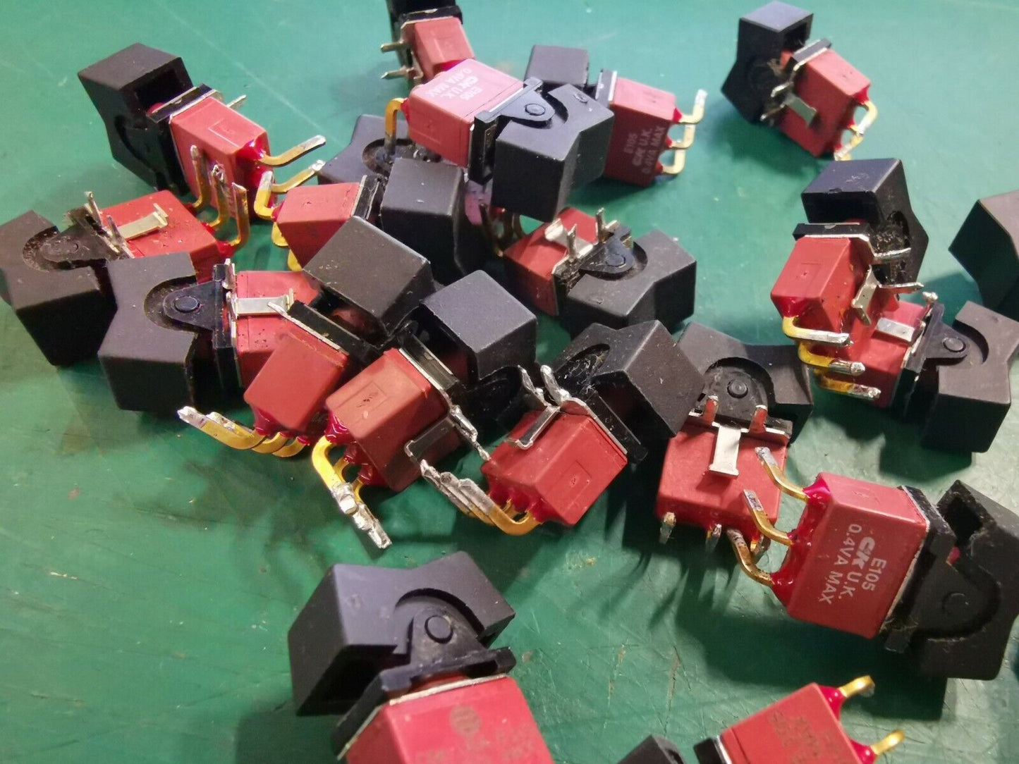 C&K Self Centre Toggle Switch E105 SP Mom Off Mom  0.4A