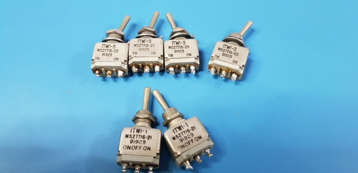 6pcs 5A 125VAC UND LAB Micro Toggle Switch Joblot 4 x SPST 2 x SPDT