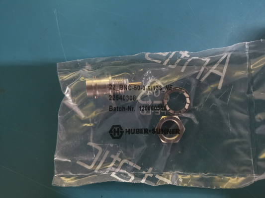 DC To 4GHz 50 Ohm BNC Connector Beryllium Copper Alloy HUBER SUHNER