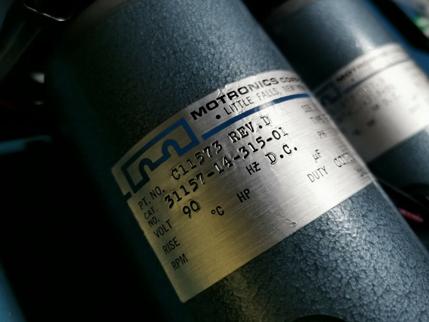 DC Motors With 2 Large Data Tape Heads Motronics  C11573 31157-14-315-01
