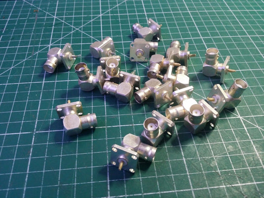 2pcs Right Angle BNC Connector  Military Part