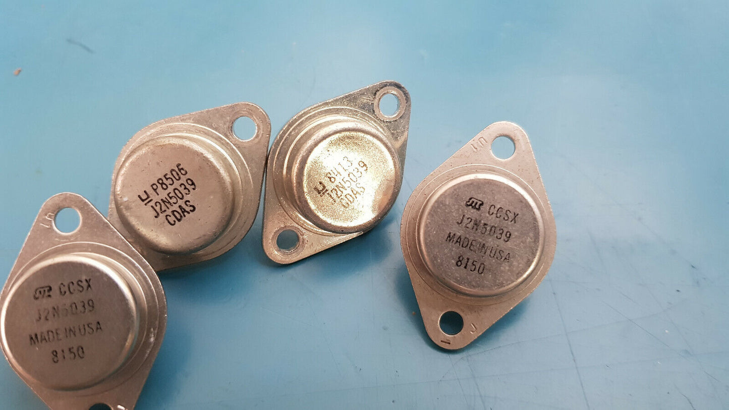 2N5039 NPN Power Transistor For Amps Military Part J Suffix 4pcs Genuine